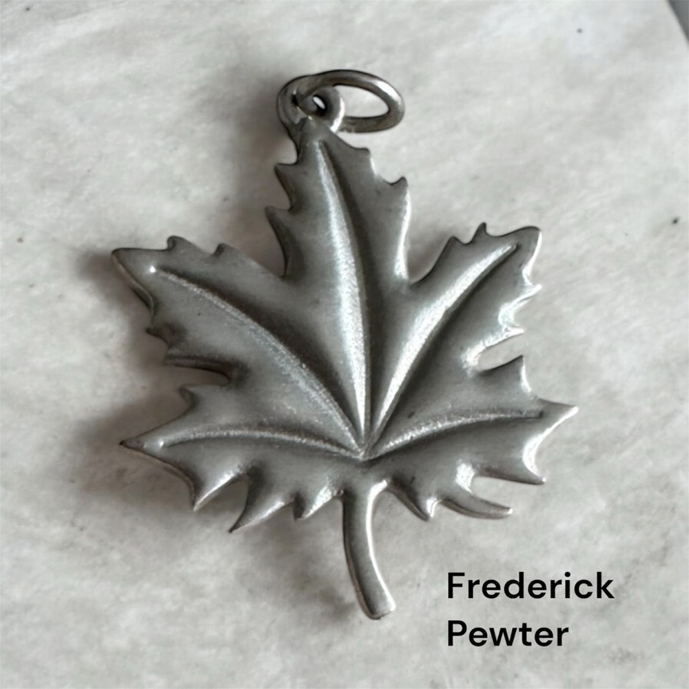 Frederick Pewter Maple Leaf Pendant